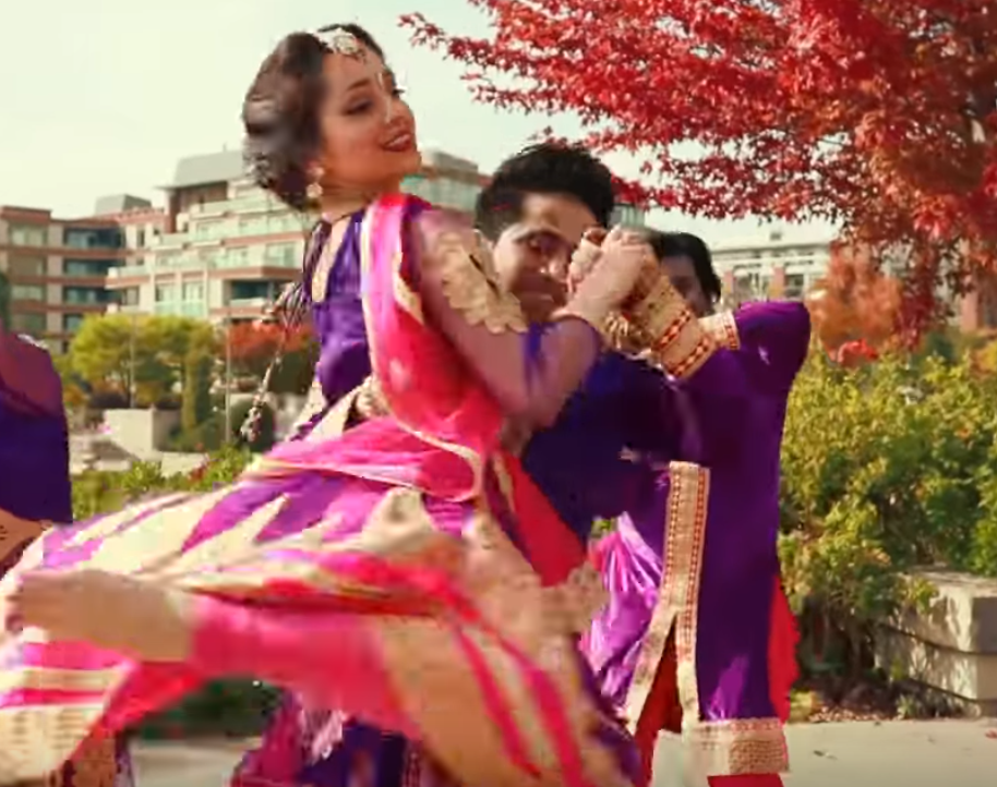 Bollywood dancers strike a pose, then do theatrical choreography to ...
