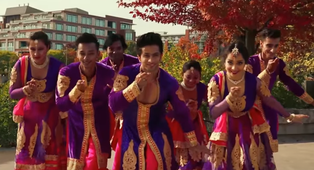 Bollywood dancers strike a pose, then do theatrical choreography to ...