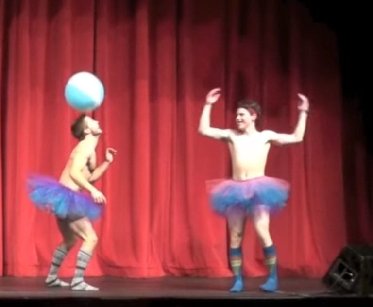 Teen Boys Perform Hilarious “Beach Ball” Dance