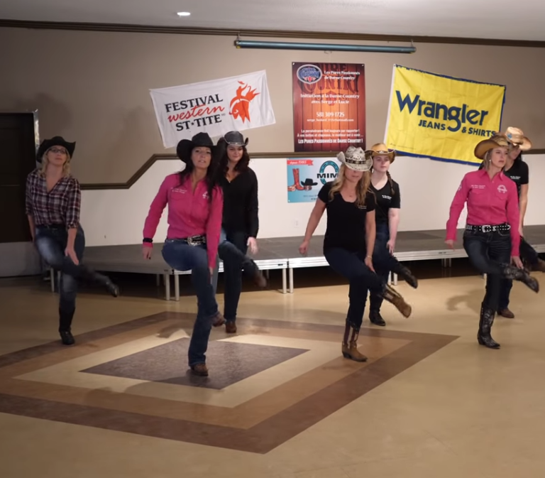 10 Cowgirls Light Up Room With Fun “Cotton Eye Joe” Dance