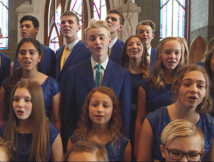 Children’s Choir Beautifully Sings “I Can Only Imagine”