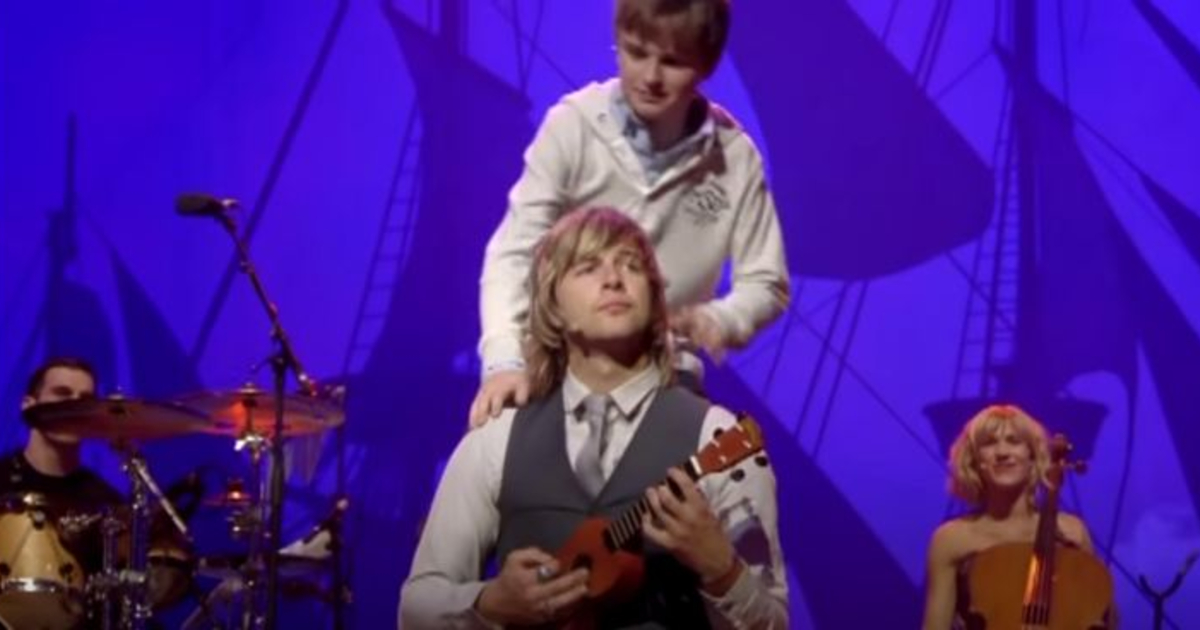 Young boy steals the spotlight at Celtic Thunder concert