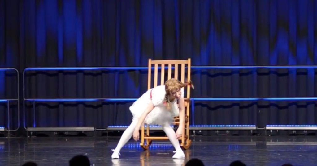 Dancer performs anatomydefying creepy doll dance
