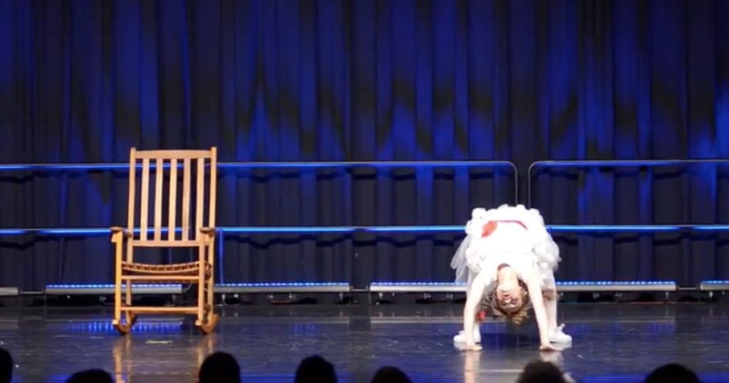 Dancer performs anatomydefying creepy doll dance