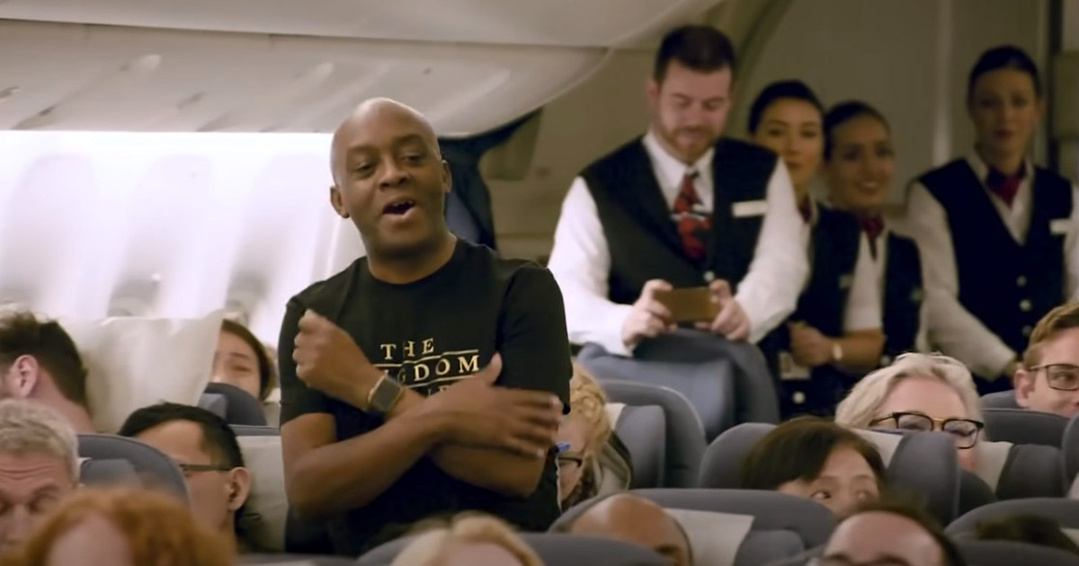 The Kingdom Choir performs for passengers with awesomely spontaneous plane  performance