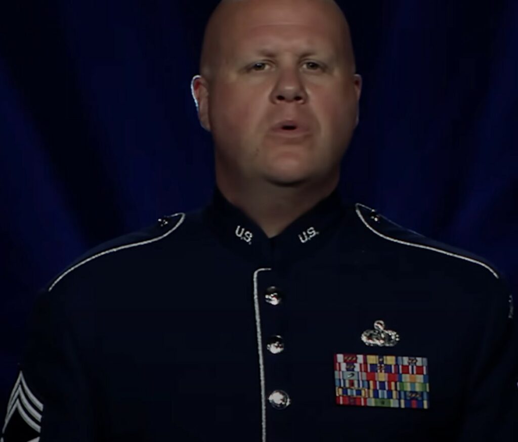 Sergeant leads Air Force band singing what’s being called “best